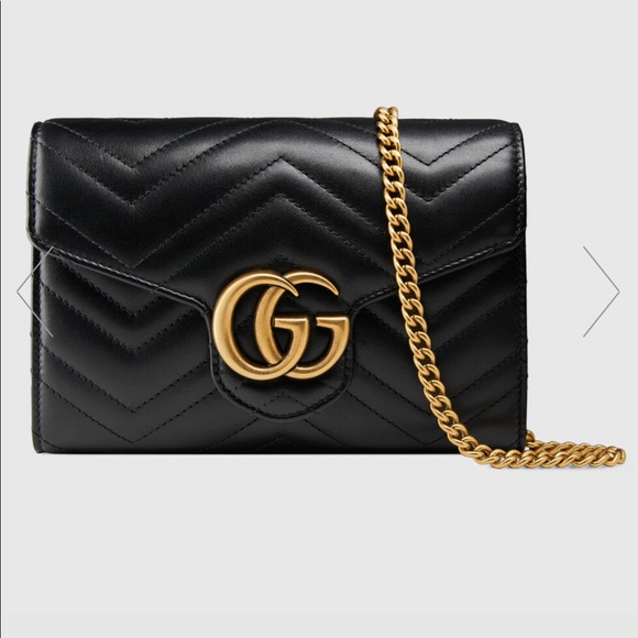 Gucci Handbags - GUCCI GG Marmont, Matelasse Mini Bag,Black Leather
Matelassé Bag, Authentic